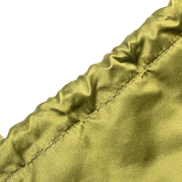 Pre-owned Miu Miu Satin Duchesse Drawstring Pouch Green