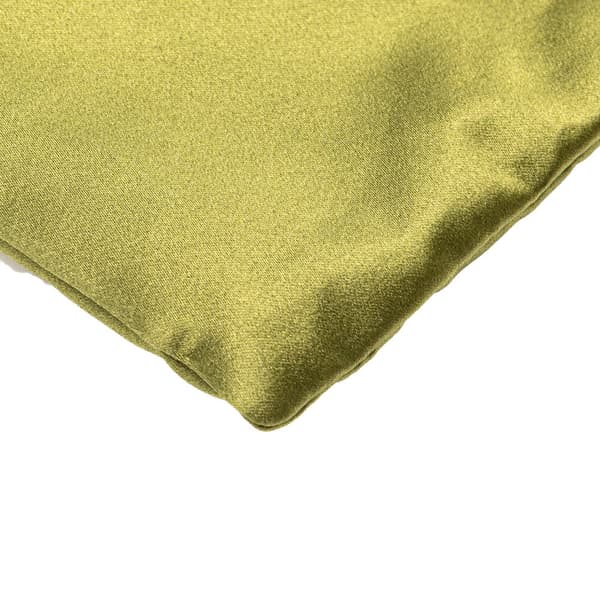Pre-owned Miu Miu Satin Duchesse Drawstring Pouch Green