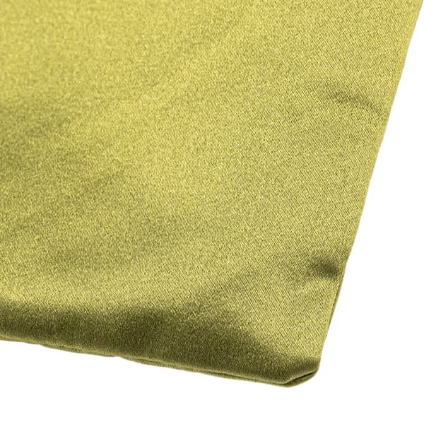 Pre-owned Miu Miu Satin Duchesse Drawstring Pouch Green