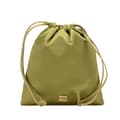 Miniatyrbillede 1 af 10: Pre-owned Miu Miu Satin Duchesse Drawstring Pouch Green