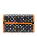 Pikkukuva 1 / 10: Pre-owned Louis Vuitton Monogram Multicolore Porte Tresor International Wallet Black