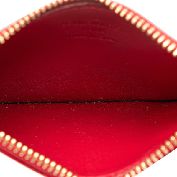 Pre-owned Louis Vuitton Monogram Vernis Pochette Cles Red