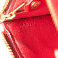 Miniatyrbild 6 av 10: Pre-owned Louis Vuitton Monogram Vernis Pochette Cles Red