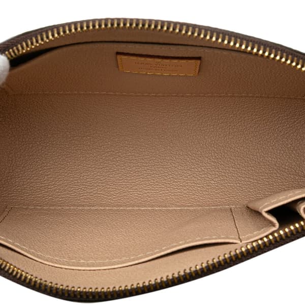 Pre-owned Louis Vuitton Monogram Cosmetic Pouch GM Brown