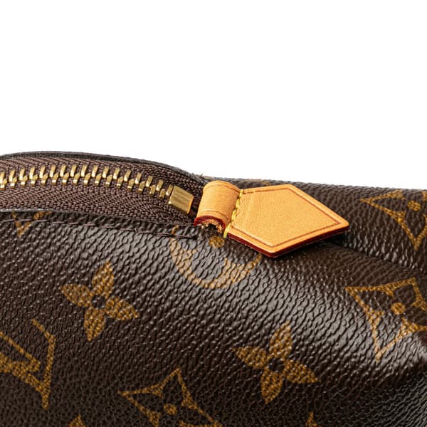 Pre-owned Louis Vuitton Monogram Cosmetic Pouch GM Brown