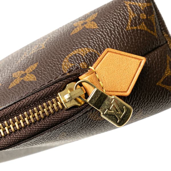Pre-owned Louis Vuitton Monogram Cosmetic Pouch GM Brown