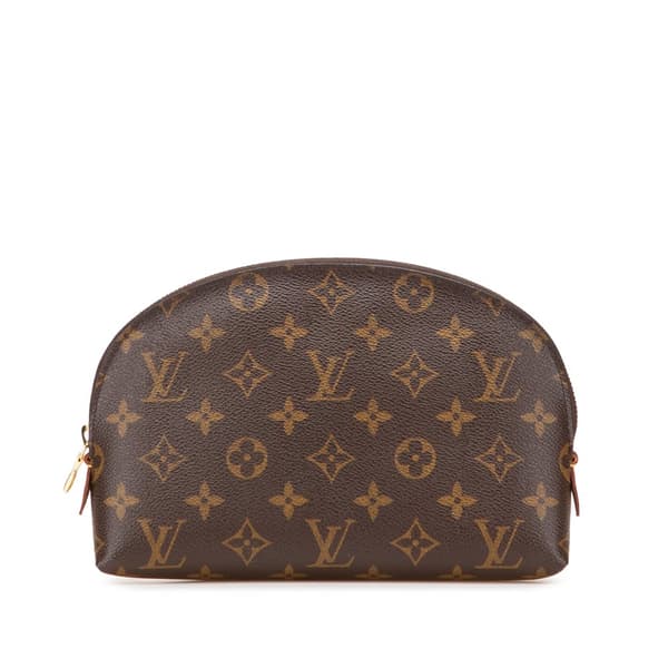 Pre-owned Louis Vuitton Monogram Cosmetic Pouch GM Brown