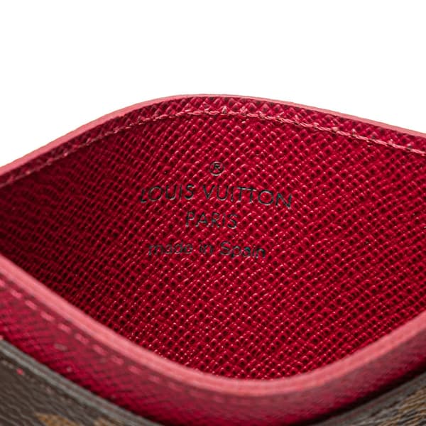 Pre-owned Louis Vuitton Monogram Card Holder Brown