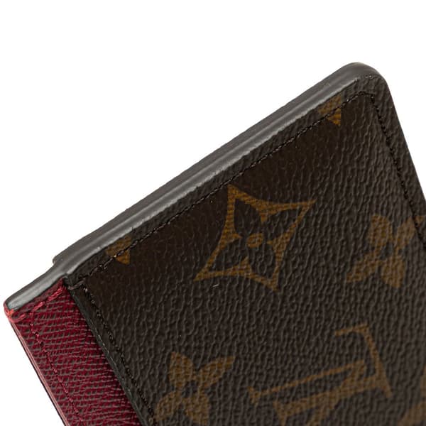 Pre-owned Louis Vuitton Monogram Card Holder Brown