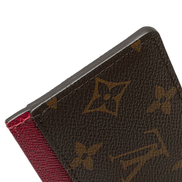 Pre-owned Louis Vuitton Monogram Card Holder Brown