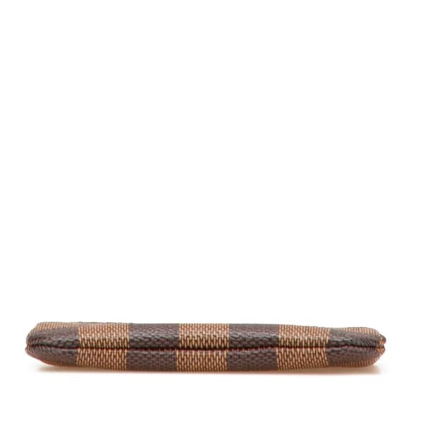 Pre-owned Louis Vuitton Damier Ebene Pochette Cles Brown