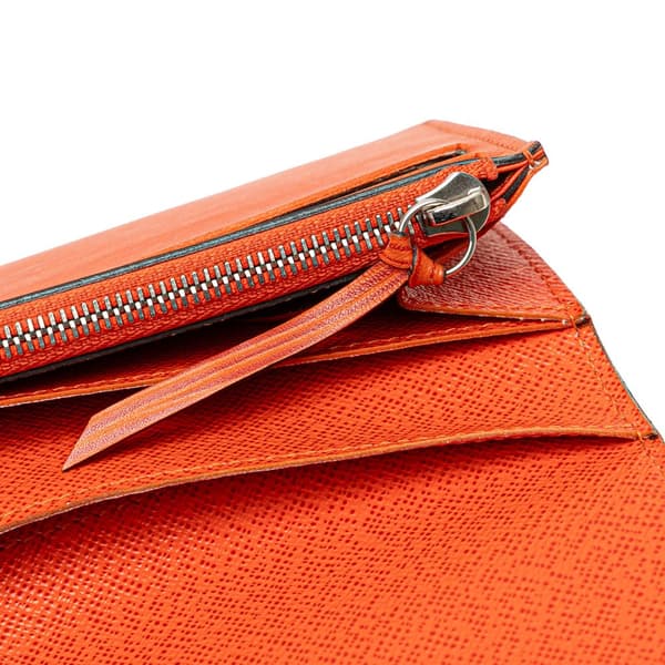 Pre-owned Louis Vuitton Epi Emilie Wallet Orange