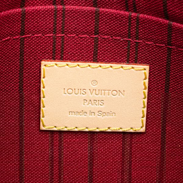 Pre-owned Louis Vuitton Monogram Neverfull Pouch Brown