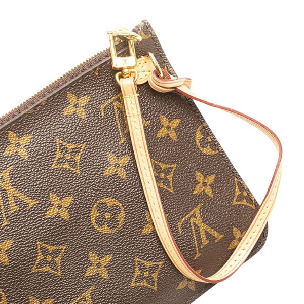 Pre-owned Louis Vuitton Monogram Neverfull Pouch Brown