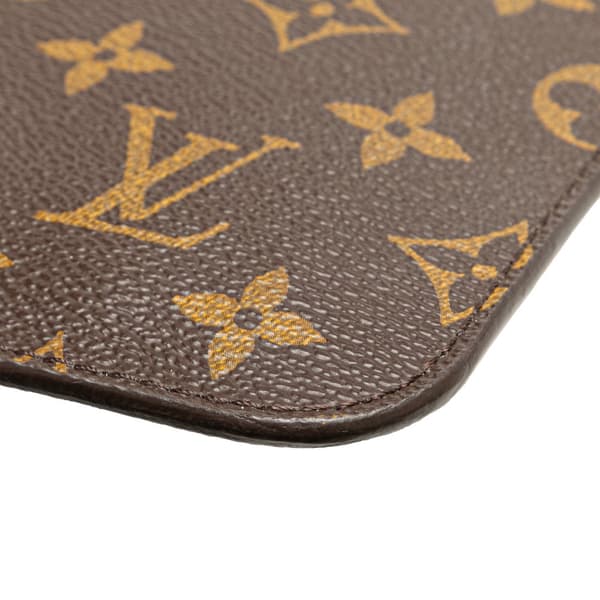 Pre-owned Louis Vuitton Monogram Neverfull Pouch Brown