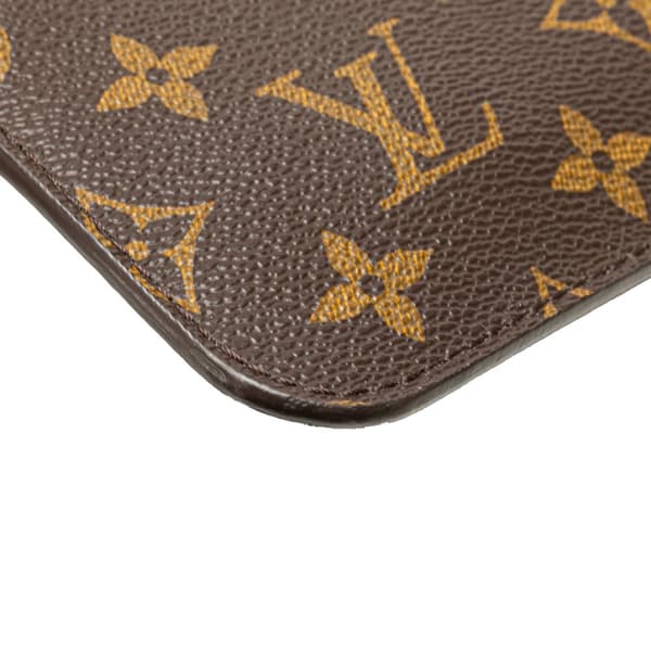 Pre-owned Louis Vuitton Monogram Neverfull Pouch Brown