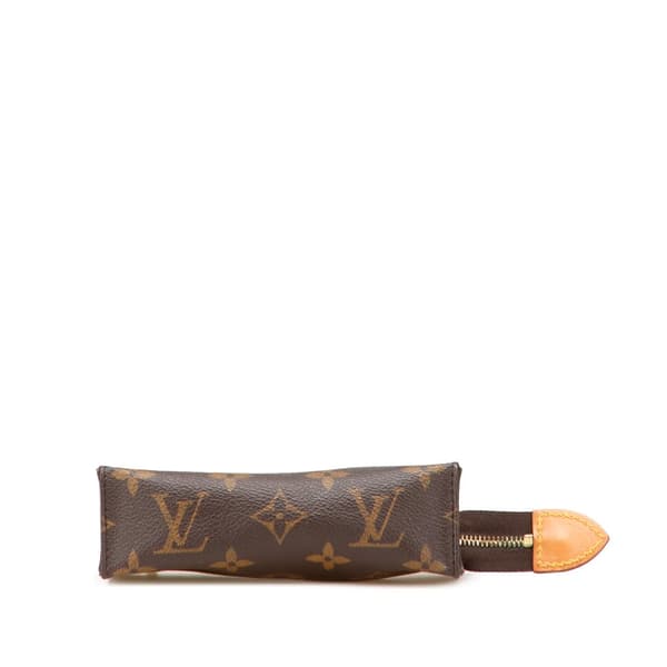 Pre-owned Louis Vuitton Monogram Toiletry Pouch 15 Brown