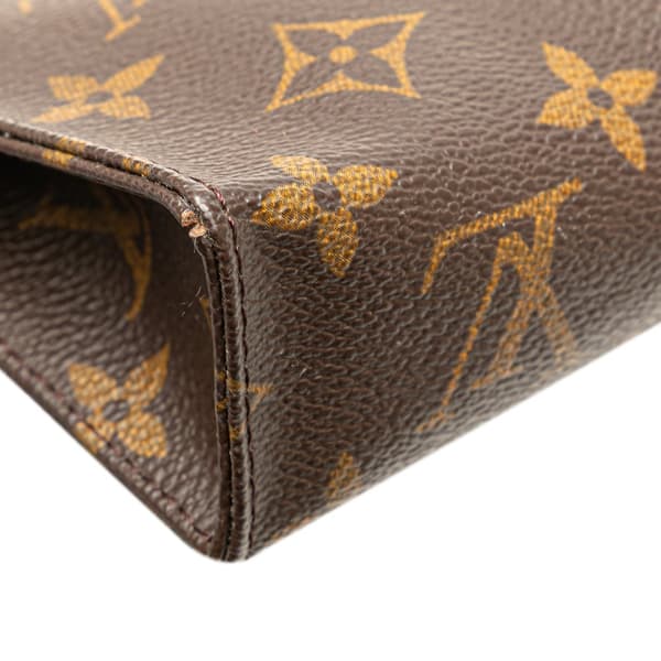 Pre-owned Louis Vuitton Monogram Toiletry Pouch 15 Brown