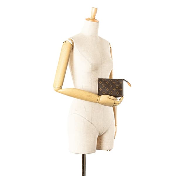 Pre-owned Louis Vuitton Monogram Toiletry Pouch 15 Brown