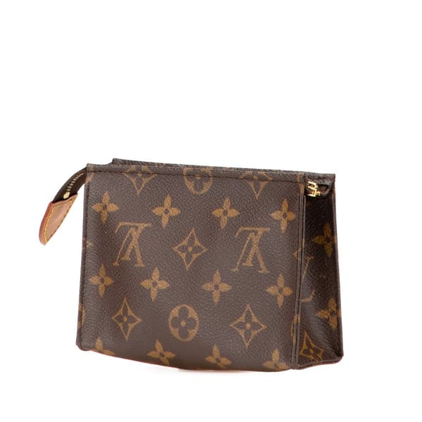 Pre-owned Louis Vuitton Monogram Toiletry Pouch 15 Brown
