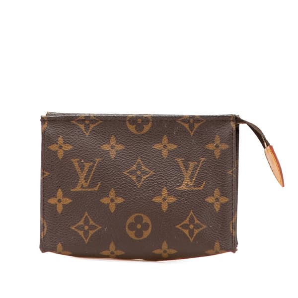 Pre-owned Louis Vuitton Monogram Toiletry Pouch 15 Brown