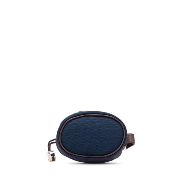 Pre-owned Hermès Coated Canvas On the Go Dog Pouch Blue