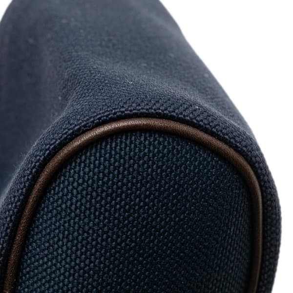 Pre-owned Hermès Coated Canvas On the Go Dog Pouch Blue