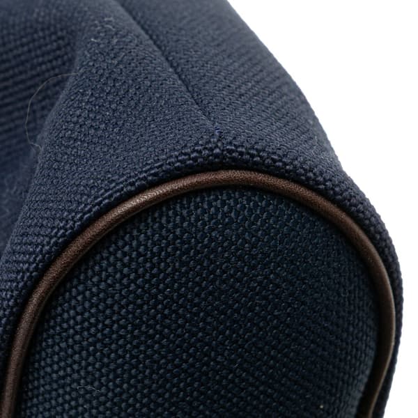 Pre-owned Hermès Coated Canvas On the Go Dog Pouch Blue