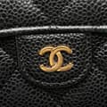 Miniatyrbilde 7 av 10: Pre-owned Chanel CC Quilted Caviar Classic Flap Wallet Black