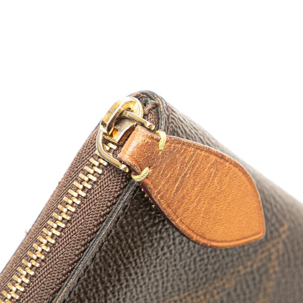 Pre-owned Louis Vuitton Monogram Giant Zippy Coin Purse Brown