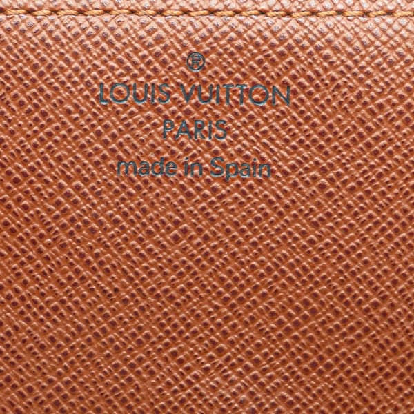 Pre-owned Louis Vuitton Monogram Envelope Business Card Holder Brown