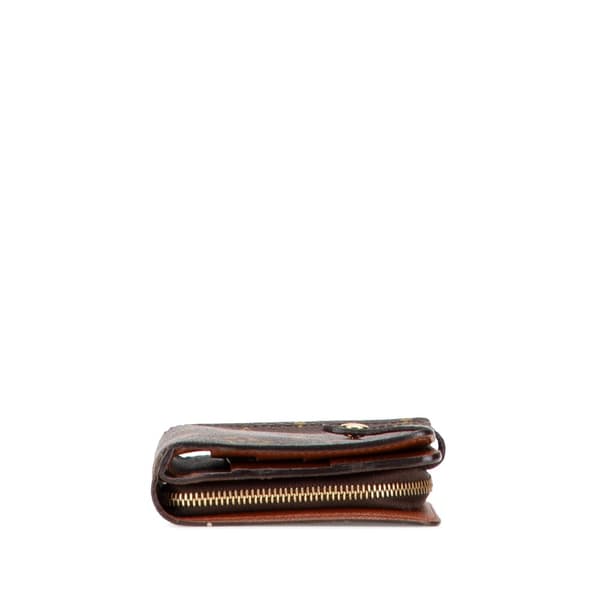 Pre-owned Louis Vuitton Monogram Bifold Compact Wallet Brown