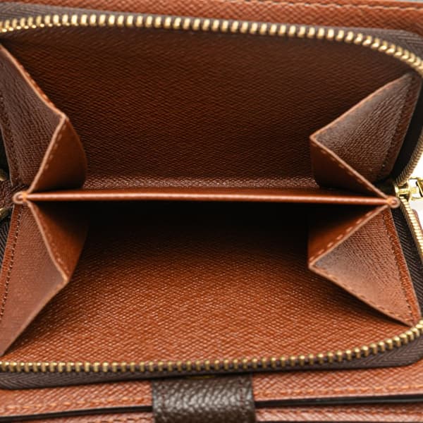 Pre-owned Louis Vuitton Monogram Bifold Compact Wallet Brown