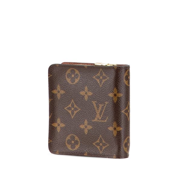 Pre-owned Louis Vuitton Monogram Bifold Compact Wallet Brown