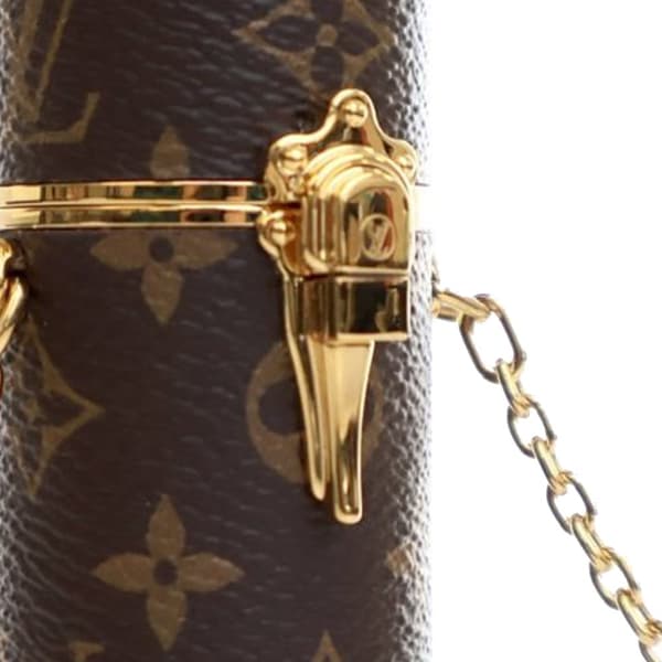 Pre-owned Louis Vuitton Monogram Lipstick Case Brown