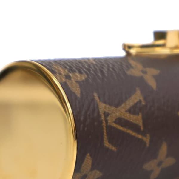 Pre-owned Louis Vuitton Monogram Lipstick Case Brown