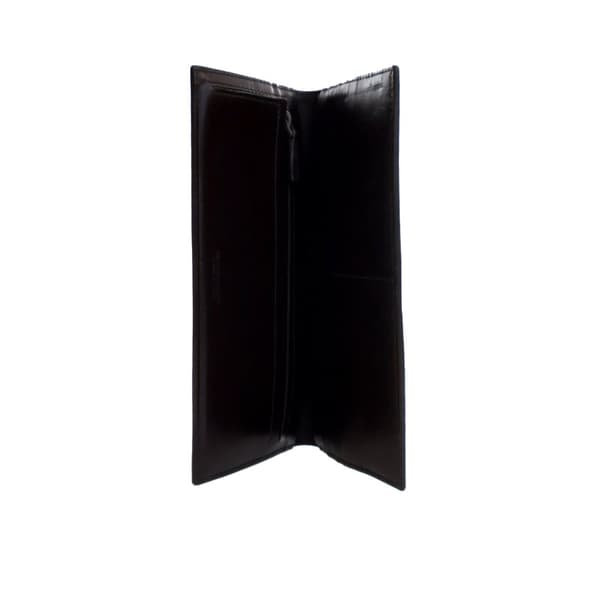 Pre-owned Bottega Veneta Lambskin Intrecciato Bifold Long Wallet Brown