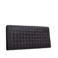 Miniatyrbild 2 av 9: Pre-owned Bottega Veneta Lambskin Intrecciato Bifold Long Wallet Brown