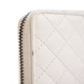 Miniatyrbild 8 av 10: Pre-owned Gucci Quilted Leather Web Trapuntata Zip Around Wallet White