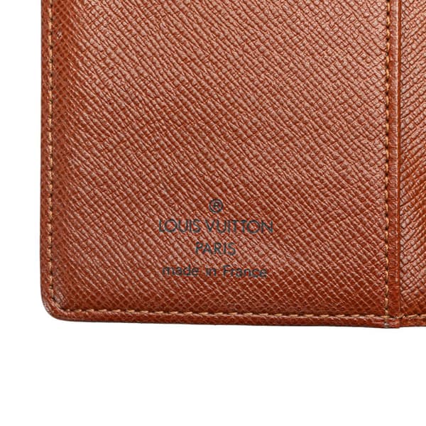 Pre-owned Louis Vuitton Monogram Agenda PM Brown