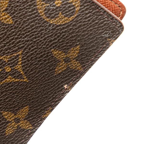 Pre-owned Louis Vuitton Monogram Agenda PM Brown
