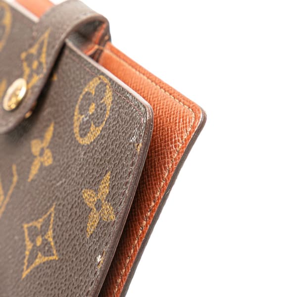 Pre-owned Louis Vuitton Monogram Agenda PM Brown