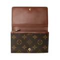 Miniatyrbild 4 av 10: Pre-owned Louis Vuitton Monogram Porte Monnaie Billets Tresor Brown