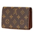 Miniatyrbild 2 av 10: Pre-owned Louis Vuitton Monogram Porte Monnaie Billets Tresor Brown