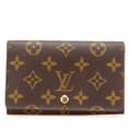 Miniatyrbild 1 av 10: Pre-owned Louis Vuitton Monogram Porte Monnaie Billets Tresor Brown