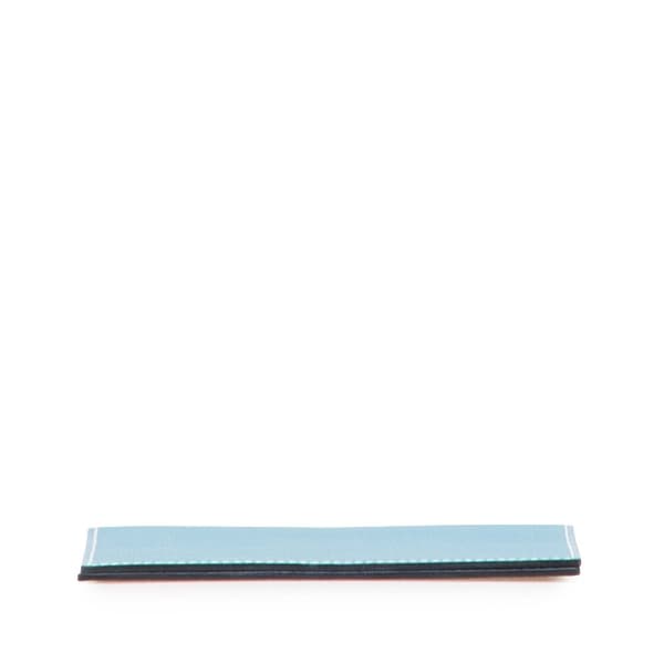 Pre-owned Hermès Epsom MC2 Magellan Passport Holder Blue