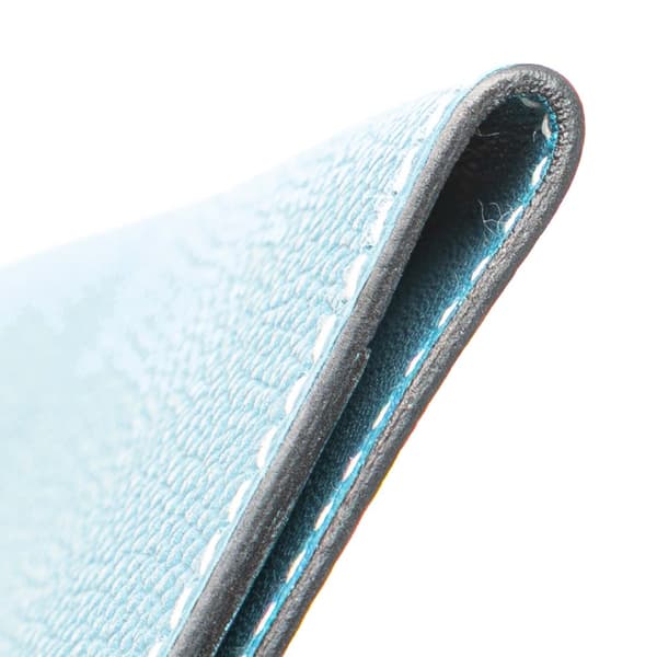 Pre-owned Hermès Epsom MC2 Magellan Passport Holder Blue