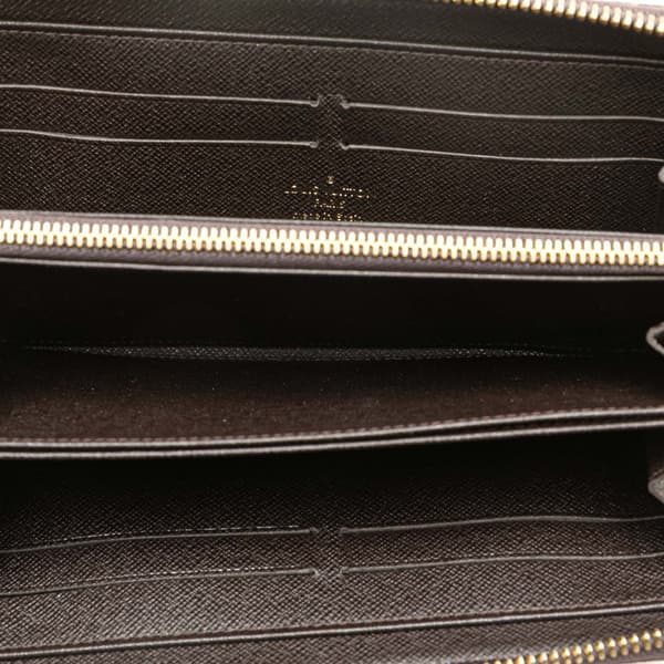 Pre-owned Louis Vuitton Monogram Mini Lin Zippy Long Wallet Brown