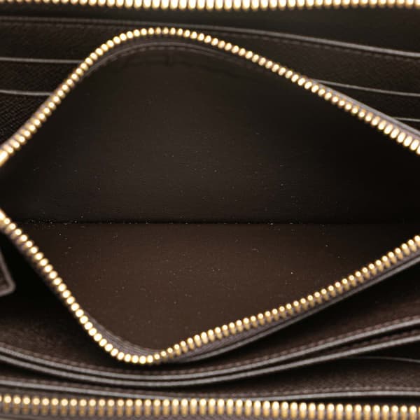 Pre-owned Louis Vuitton Monogram Mini Lin Zippy Long Wallet Brown