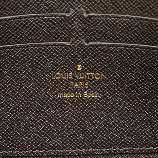 Pre-owned Louis Vuitton Monogram Mini Lin Zippy Long Wallet Brown